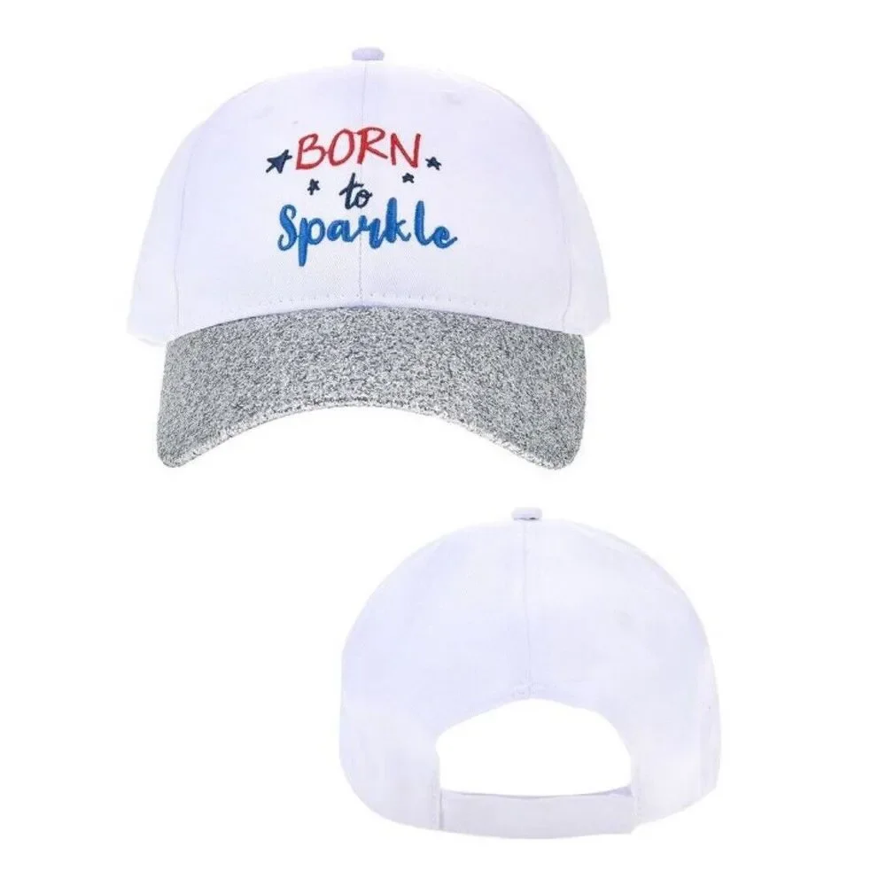 NEW✨Way‎ to Celebrate Americana Kid's Sparkle Baseball Hat
